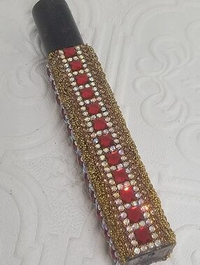 Handmade Gold and Red Travel Perfume Holder